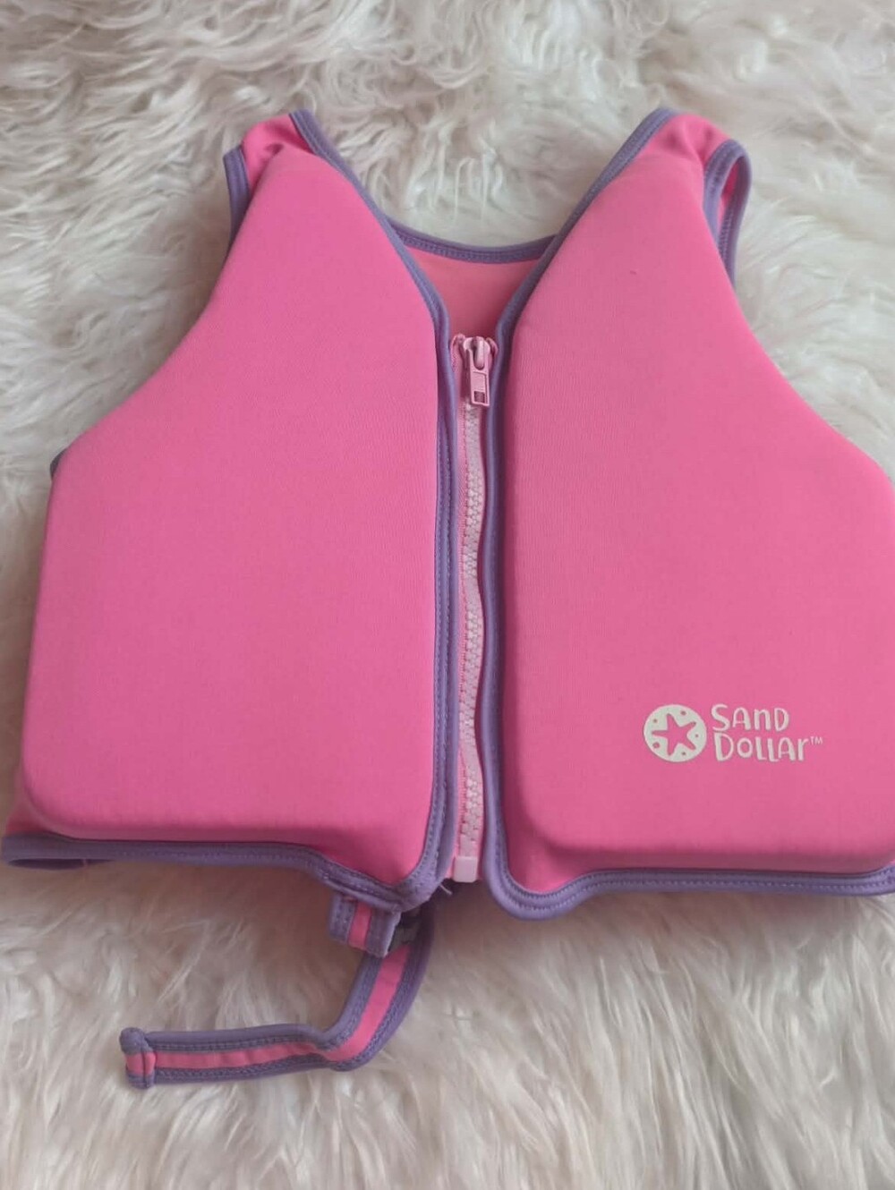 ✨️Pink Kids Swim Vest with Lavender Trim